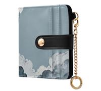 Yoogain The Moon Climber Women's Small Folding Wallet Convenient PU Leather Wallet With Card Slots for Men Women Travel