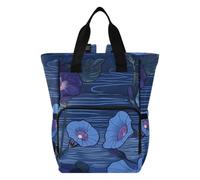 Yoogain Travel Diaper Bags Mysterious Purple Morning Glory