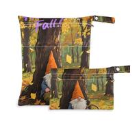Yoogain washable bags for baby 2 Pack diaper bag essential items with handles for yoga (Hello Fall Autumn Tree Dwalf)