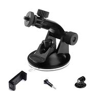 Yoogeer Car Suction Cup Windshield Mount Holder Bracket for Gopro Hero/SJCAM Insta360 DJI Osmo Sony Xiaoyi Action Camera/iPhone 16 15 14 13 12 11 Pro Max Plus X XS/Samsung Sony Cellphone