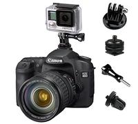 Yoogeer Mounting bundle w/Hot Shoe adapter, Tripod Mount Thumb Screw for GoPro Hero 8 7 6 5 4+ 4 3+ Sport Action Camera to 1/4-20 camera adapter.