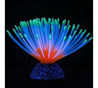 Yoogeer Silicone Glowing Sea Urchin Fish Tank Decorations, Aquarium Imitative Sea Urchin Ball Artificial Ornament with Glowing Effect for Fish Tank Landscape Decoration Ornaments (Green)