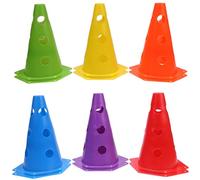 Yooghuge 12/18Pcs Agility Cone Football Training Maker Bucket Field Skating Marker Soccer Training Marker Obstacle Cone Football Maker Bucket For Sports Soccer Tool Outdoor Sport