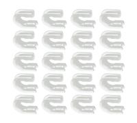 Yooghuge 20pcs Fishing Thimbles 11.1x10.1mm U-Shape Line Protections Connector Tackle Thimbles Fishing Equipment Line Protectors