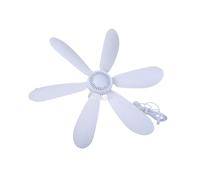 Yooghuge 6Blades 20" 12V Ceiling Fan 5.5x2.1mm Hanging Fan With 2.9m Cable For Camping Tent Outdoor Home No Switches 6Blades Fan
