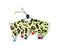 Yooghuge cat collar,Halloween Pet Scarf for Dogs Pet Festival Party Props Bandanna Collar Scarf e Towel with Bells Photo Props
