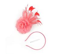 Yooghuge Elegant Fascinator Feathered Headwear For Adults Soft Headpiece Great For Themed Parties Vintage Fashion Styling European Feather Headwear
