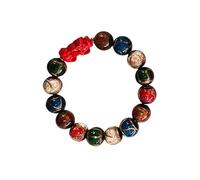 Yooghuge Exquisite Animal Charm Colorful Glass Bead Handchain Stylish Hand String Accessories For Wealth And Fortunes Business Meeting Jewelry
