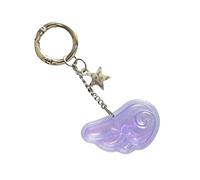 Yooghuge Fashionable Unisex Holder Angel Wing Keyring With Sparkling Star Accent Multifunctional For Backpacks Or Keys Sturdy Keychain Wing