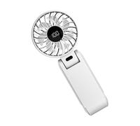 Yooghuge High Speed Neck Hanging Fan Foldable ABS Texture Quiet Operations Cooling Device Suitable For Indoor And Outdoor Use Portable Handheld Folding Fan