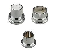 Yooghuge Pack Of 3pcs Cap XLR Male Female Protective Covers Dustproof Anti Oxidation For Noise-stopper Socket Connectors Gilded Cover Cap Shielded Anti Oxidation For Noise Stoppers Female/Male Socket