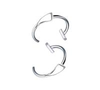 Yooghuge Stainless Steel Vampires Fang Lip Cuff Not Piercing Clip Unique Accessory For Halloween Themed Event Lip Fangs