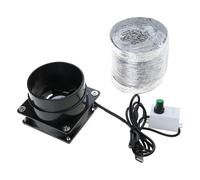 Yooghuge USB Adjustable Speed Solder Absorber Fuming Extractor Fan Pipe Duct Exhuast Fan With Pipe Tube Ventilation Single Extractor Kitchen Ventilation Bathroom Exhaust Electronics Repair