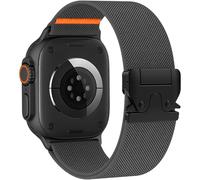 Yoohoo Elastic Nylon Strap for Apple Watch Straps 44mm 45mm 46mm 49mm Women Men - Strong Magnetic Clasp Stretchy Bands for iWatch Series 11 10 9 8 7 6 5 4 3 2 1 Ultra SE
