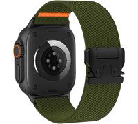 Yoohoo Elastic Nylon Strap for Apple Watch Straps 44mm 45mm 46mm 49mm Women Men - Strong Magnetic Clasp Stretchy Bands for iWatch Series 11 10 9 8 7 6 5 4 3 2 1 Ultra SE