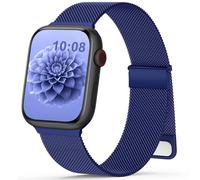 Yoohoo Milanese Loop for Apple Watch Straps 38mm 40mm 41mm 42mm 44mm 45mm 46mm 49mm Women Men,Adjustable Metal Band with Dual Magnetic Clasp for iWatch Series 11 10 9 8 7 6 5 4 3 SE3 Ultra3,Blue