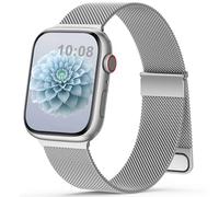 Yoohoo Milanese Loop for Apple Watch Straps 38mm 40mm 41mm 42mm 44mm 45mm 46mm 49mm Women Men,Adjustable Metal Band with Dual Magnetic Clasp for iWatch Series 11 10 9 8 7 6 5 4 3 SE3 Ultra3,Titanium