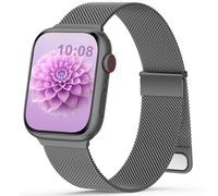 Yoohoo Milanese Loop for Apple Watch Straps 38mm 40mm 41mm 42mm 44mm 45mm 46mm 49mm Women Men,Adjustable Metal Band with Dual Magnetic Clasp for iWatch Series 11 10 9 8 7 6 5 4 3 SE3 Ultra3,Graphite