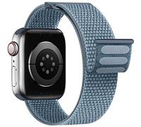 Yoohoo Nylon Straps Compatible with Apple Watch Straps 38mm 40mm 41mm 42mm(Series 10) Women Men,Upgraded Soft Nylon Strap Replacement Watch Bands for iWatch Series 10 9 8 7 6 5 4 3 2 1 SE/Storm Gray