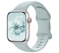 Yoohoo Soft Silicone Strap Compatible with Apple Watch Straps 38mm 40mm 41mm 42mm 44mm 45mm 46mm 49mm Women Men,Sport Replacement Bands for iWatch Series 11 10 9 8 7 6 5 4 3 2 1 SE Ultra,Lotus Blue