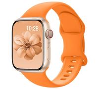 Yoohoo Soft Silicone Strap Compatible with Apple Watch Straps 38mm 40mm 41mm 42mm 44mm 45mm 46mm 49mm Women Men,Sport Replacement Bands for iWatch Series 11 10 9 8 7 6 5 4 3 2 1 SE Ultra,Marigold
