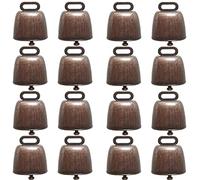 YOOHUA 16PCS Cow Horse Sheep Grazing Copper Bells Small Brass Bells Cattle Goat Farm Loud Bronze Bell Long Distance Horse Sheep Iron Bells