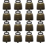 YOOHUA 16PCS Cow Horse Sheep Grazing Copper Bells Small Brass Bells Cattle Goat Farm Loud Bronze Bell Long Distance Horse Sheep Iron Bells