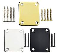 YOOHUA 3PCS Electric Guitar Neck Plate with Crews, Guitar Neck Plate for Replacement Electric Guitar Part