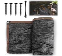 Yoojahow Koi Pond Netting Kit 15 x 20ft, Heavy-Duty Pe, Bird Deer Fence Netting, Durable Net Cover for Leaves, Protect Fish from Blue Heron Bird, Cats & Predators, Stakes & Ties Included