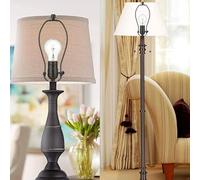 YOOJIA 2pcs Lamp Shade Holder Finial and Lampshade Levellers Light Bulb Clip Adapter DIY Lighting Accessories 2pcs Matte Black One Size
