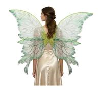 YOOJIA Butterfly Cosplay Wings Parade Accessory for Women Green One Size