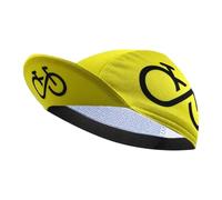 YOOJIA Cycling Cap, Cooling Skull Cap Helmet Liner, Breathable Running Sun Shade Cap for Men Women Under Helmet Yellow One Size