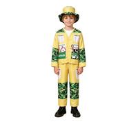 YOOJIA Jungle Explorer Costume Kids Archaeologist Costume | Explorer Costume,Explore 3 Pieces Sets,Jungle Explore Outfit,V Neckline Coat,Halloween Cosplay Dress-up,Leopard Zoo Outfit