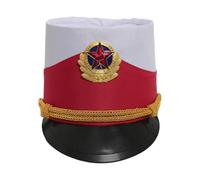 YOOJIA Marching Band Hat - Band Major Hat Feather Soldier Drum Major Toy Soldier Hats Costume Accessory Type J One Size