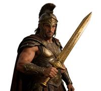 YOOJIA Medieval Vikings Shield And Sword Roman Warrior Battle Buckler Shield Toy For Halloween Cosplay Party 1 Pc Gold Sword One Size