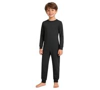 YOOJIA Special Needs Adaptive Clothing for Children Anti-Strip Romper Long Sleeve Zip Back Long Leg Jumpsuit Playsuit Black 5-6 Years