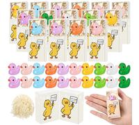 Yookeer 20 Sets Funny Christmas Resin Duck Glow in The Dark Resin Duck with Your Present Is Inside Box, Naughty Christmas Party Gift for Coworkers Family Friend Women Men Office