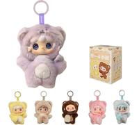 Yooki Take A Bite Of Bear Series Plush Blind Box Cute Vinyl Action Figures Collectible Mystery Stuffed Doll Toys Bag Charm Pendant Birthday Gift