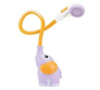 YOOKIDOO Baby Bath Shower Head - Elephant Water Pump and Trunk Spout Rinser - for Newborn Babies in Tub Or Sink (Purple) 40160