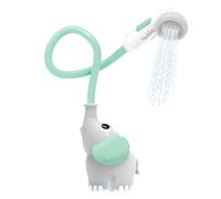 Yookidoo Baby Bath Shower Head - Elephant Water Pump with Trunk Spout Rinser - Control Water Flow from 2 Trunk Knobs for Maximum Fun in Tub or Sink f