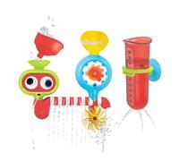 Yookidoo Baby Toddler Bath Wall Toy (Ages 1-3) Waterfall Spinning Gears & Rotating Googly Eyes - Mold Free - Attach to Any Tub or Shower - Spin N Sprinkle Water Lab - Great for Boys, Girls,& Kids
