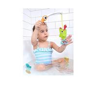Yookidoo Bath Fishing Toy - 4 Piece Baby Bath Fishing Pole Toy Set - Catch 3 Magnetic Fish with 3 Different Actions - for Swimming Pool or Bathtub (Age 2+) (Blister Pack)