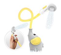 Yookidoo Elephant Baby Bath Shower Head - Gentle Water Pump and Trunk Spout Rinser - Bathtub Toy for Newborn Babies in Tub Or Sink (Yellow)