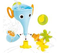 Yookidoo Elephant Baby Bath Toys for 18+ Months Old - 3 Trunk Attachments, Mold-Free Suction Cup - Kids Bath Toys for 2 - 4 Year Olds - Birthday Gifts for Girl and Boy - Toddler FunEleFun (Blue)