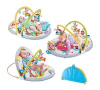 Yookidoo Baby Gym Lay to Sit-Up Playmat. 3-in-1 Newborns Activity Center with Tummy Time Toys, Pillow & Infant Miror. 0-12 Month (Lay to Sit Up, Lay to Sit Up)