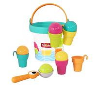 Yookidoo Ice Cream Bucket - Baby Bath Toys Scoop 'N' Splash Set with Floating Cups and Ice Cream Scooper - Mould-Free Water Toys for Toddlers - BPA-Free Bathtime Fun
