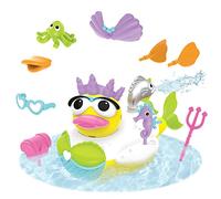 Yookidoo Jet Duck Mermaid Bath Toy with Powered Water Shooter - Sensory Development & Bath Time Fun for Kids - Battery Operated Bath Toy with 15 Pieces - Ages 2+