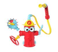 Yookidoo Ready Freddy Spray ‘N’ Sprinkle Kids Bath Toy. Action-Oriented Fire Hydrant Play Game for Children Ages 3+. Comes with 4 Fireman Accessories, Promotes STEM-Based Learning