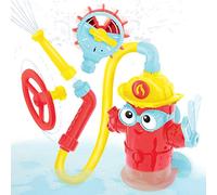 Yookidoo Ready Freddy Spray ‘N’ Sprinkle Kids Bath Toy. Action-Oriented Fire Hydrant Play Game for Children Ages 3+. Comes with 4 Fireman Accessories, Promotes STEM-Based Learning.