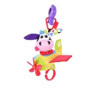 Yookidoo Tap ‘N' Play Musical Plane - Multi Textured Motion Activated Stroller Toy Music and Sounds Plane with a Spinning Propeller and a Friendly Cow Pilot